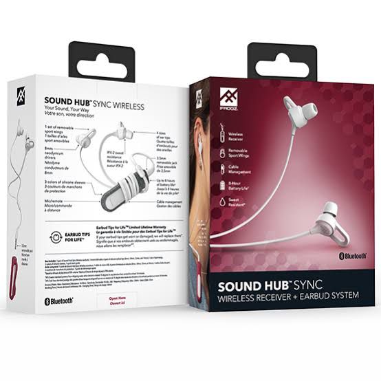 iFrogz Wireless Sound Hub Sync Sport Headphones with Detachable Sports Headband