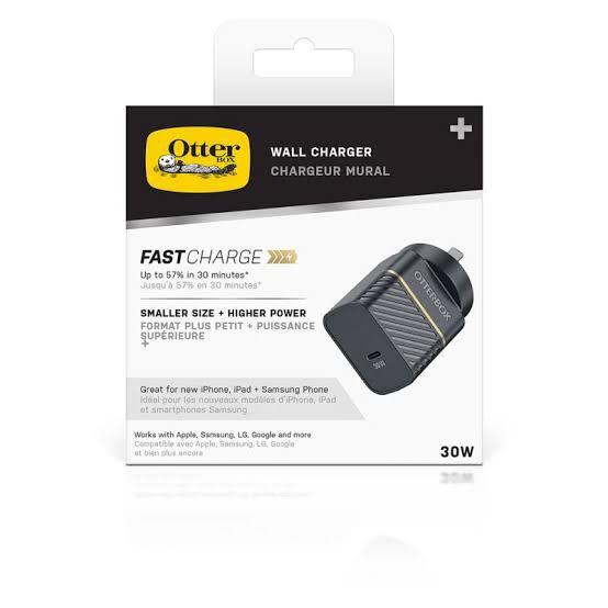 OtterBox 30W USB-C Fast Charger, Power Adapter for iPhone, Samsung, iPad & More