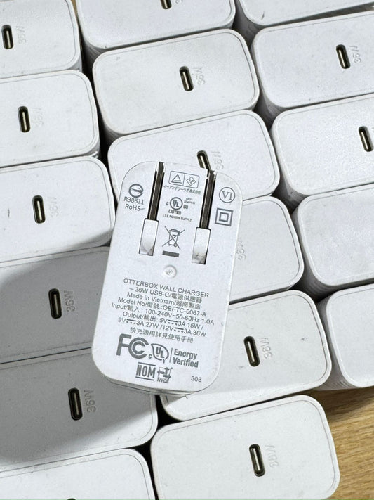 OtterBox 36W USB-C Wall Chargers – Fast Charging Power Adapter (Lot item)
