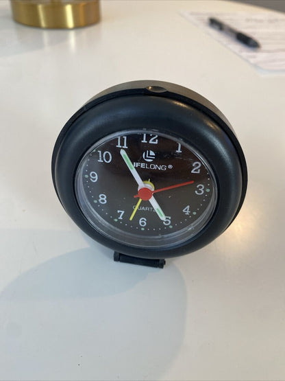 Lifelong Vintage Quartz Travel Alarm Clock – Portable & Folding Analog Design