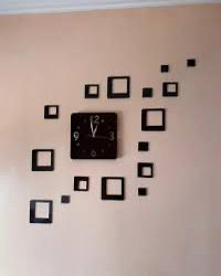 Modern Acrylic Wall Clock with Metal Hands – Quartz Movement, Analog Design