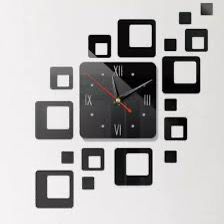 Modern Acrylic Wall Clock with Metal Hands – Quartz Movement, Analog Design