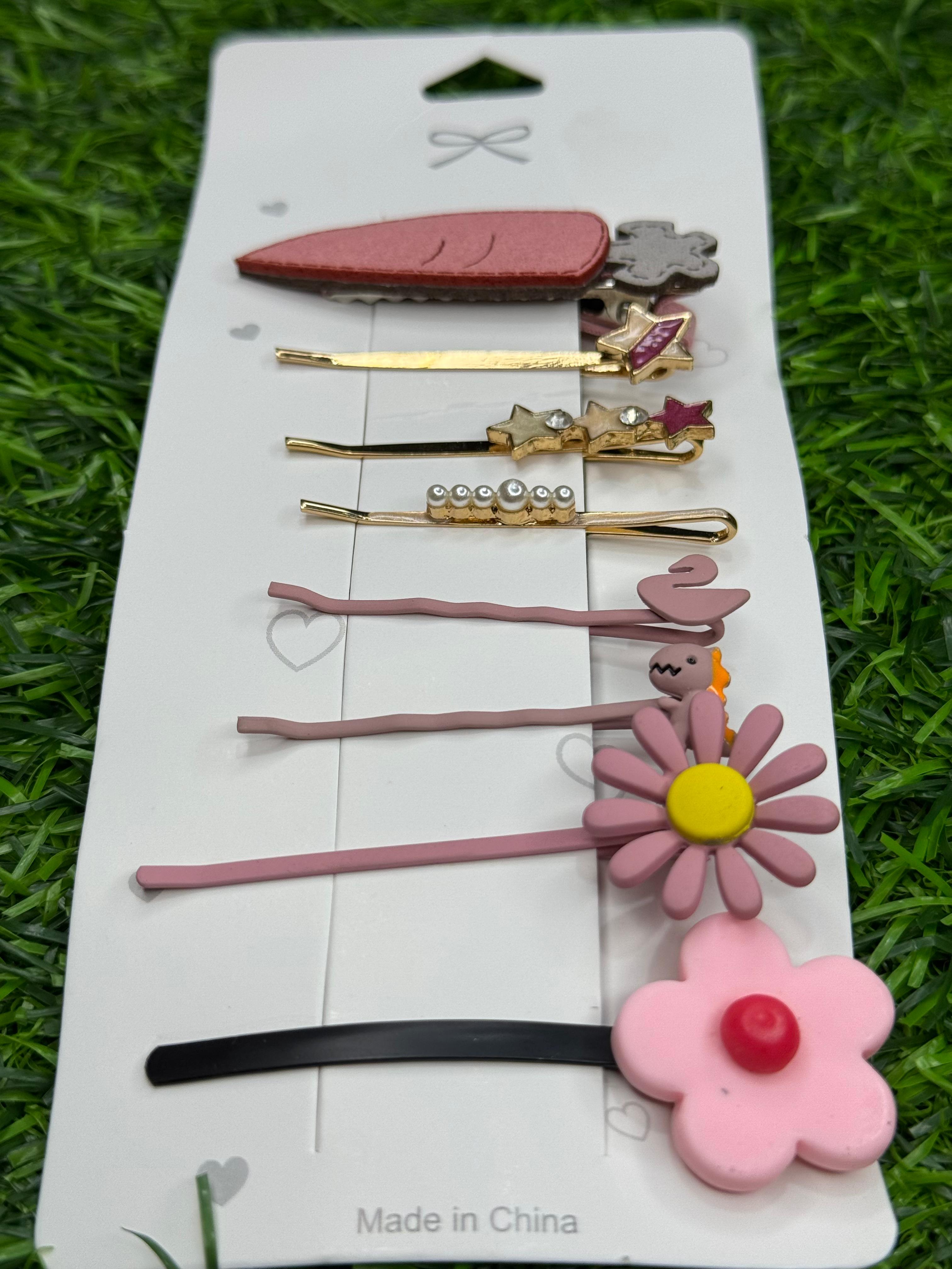 8 pieces hair pin for baby girls, girls fashion accessories, cute hair accessories trendy pins for women’s gifted for girls