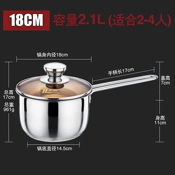 Deal 5 Pack of 3 (6 liter Stock Pot + 5 liter Stock Pot + 2.1 liter Milk Pot )