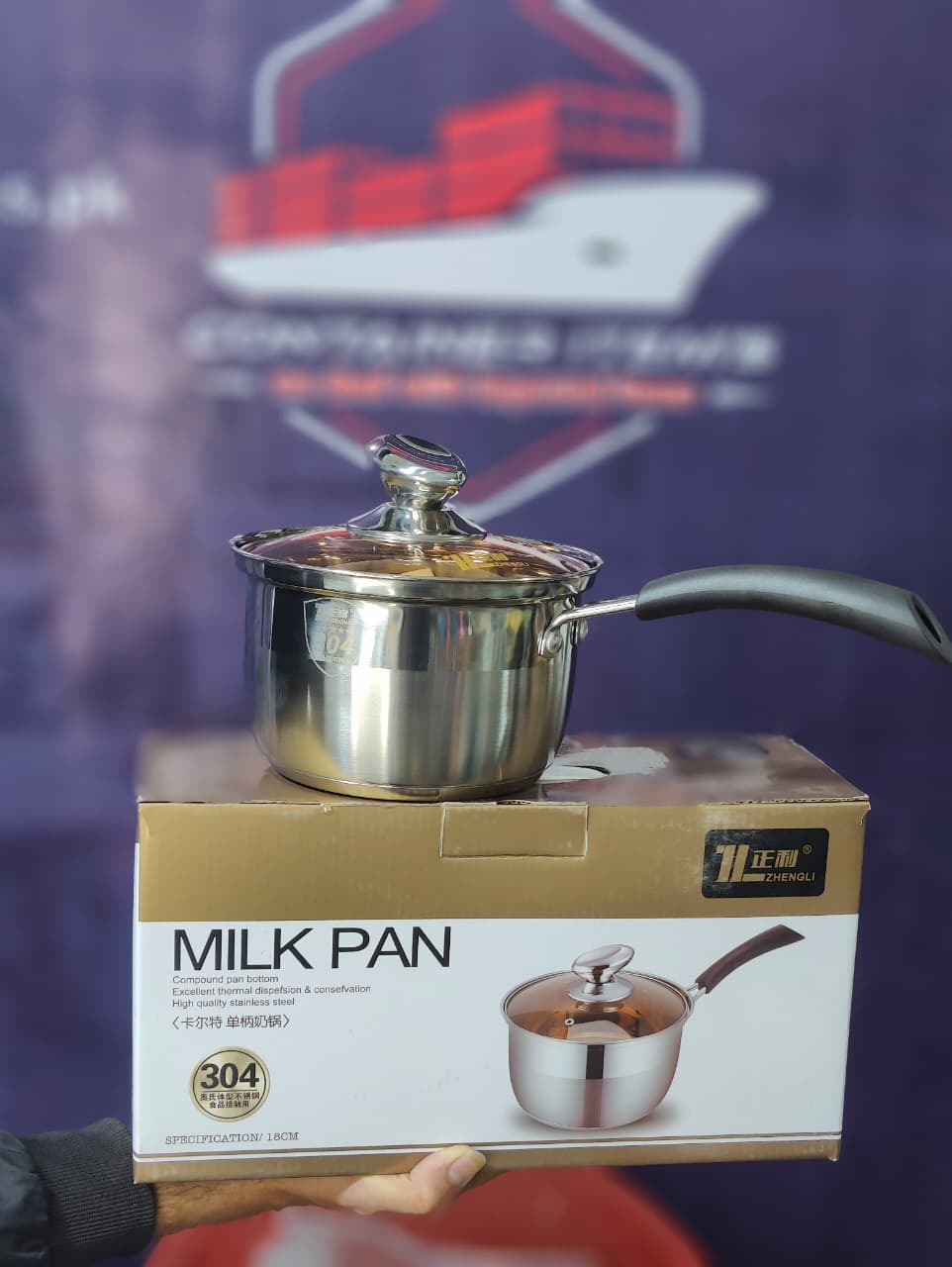 304 Durable Stainless Steel Pan 18CM Nonstick Cooking Pot for Kit Pots and Pans Cookware Milk Pot Saucepan for Induction Cooker Gas Stove