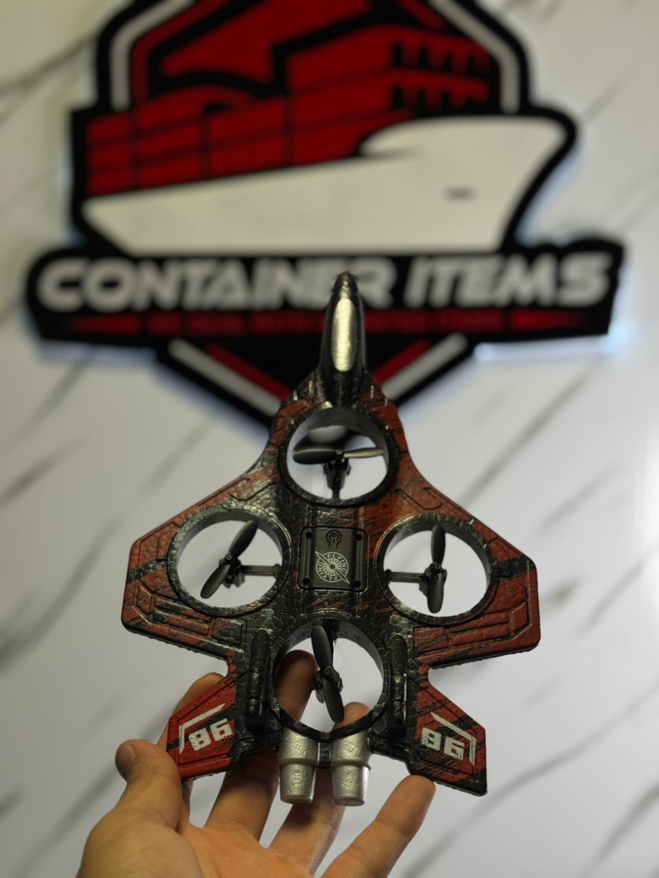 Remote Control Airplane | RC Glider Fighter Jet with LED Light | 360° Flip Stunt Roll | Foam Aeroplane Toy | Rechargeable Flying Drone Gift for Boys & Girls