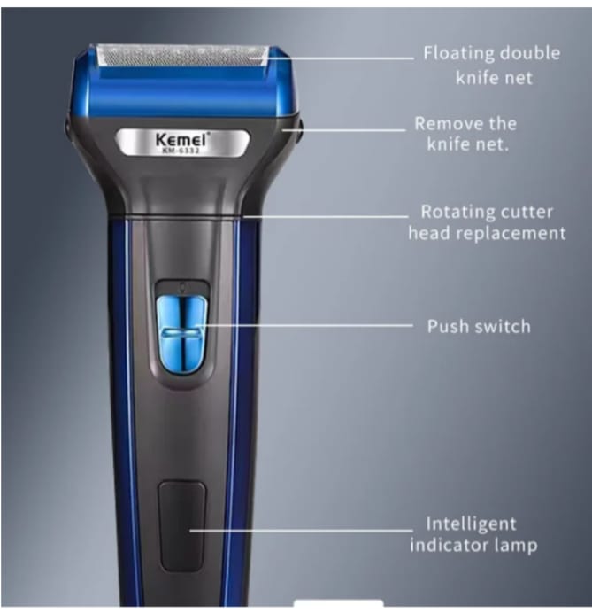 Kemei 3 in 1 Electric Hair Removal Men's Shaver and Grooming Kit
