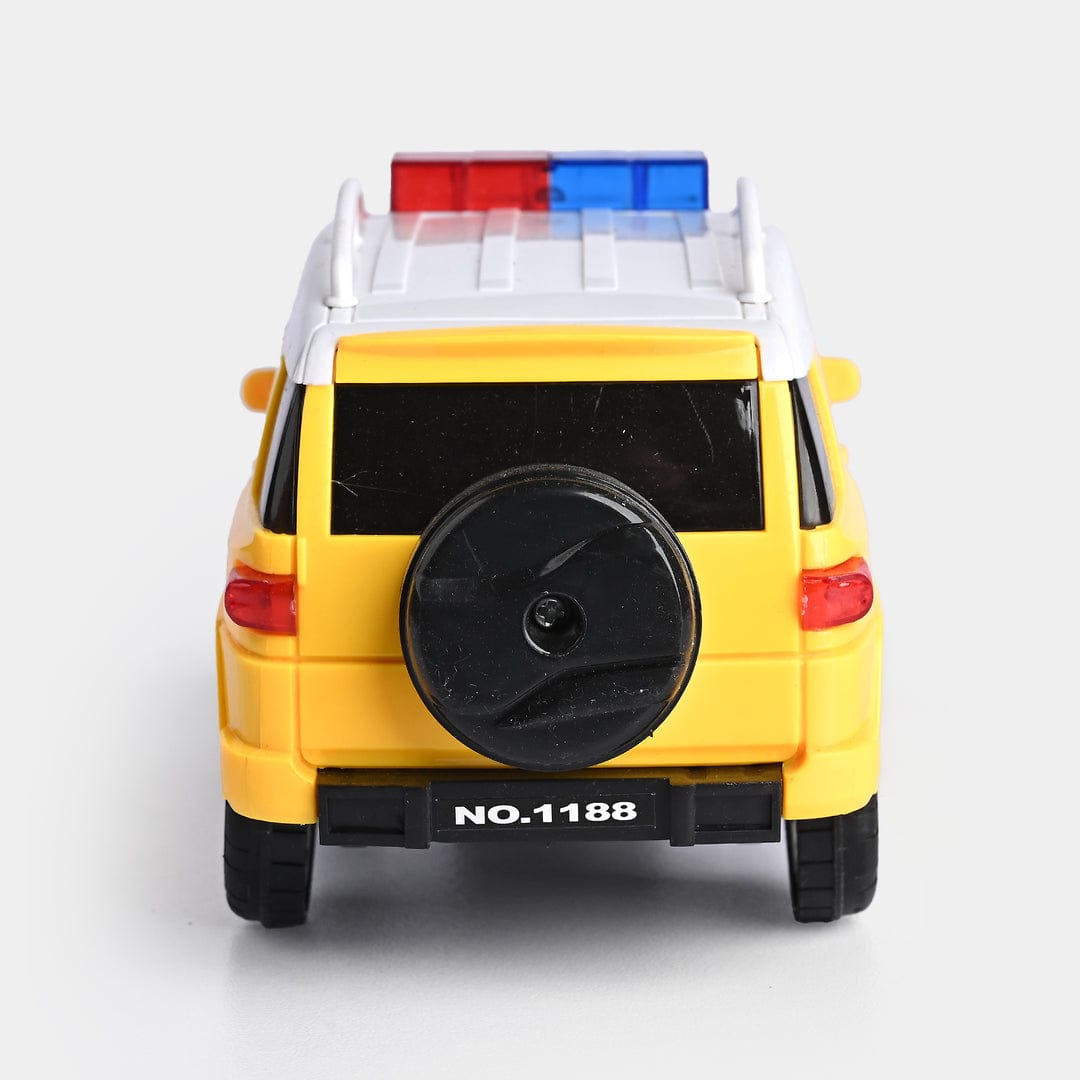 POLICE STUNT CAR WITH LIGHT & MUSIC FOR KIDS