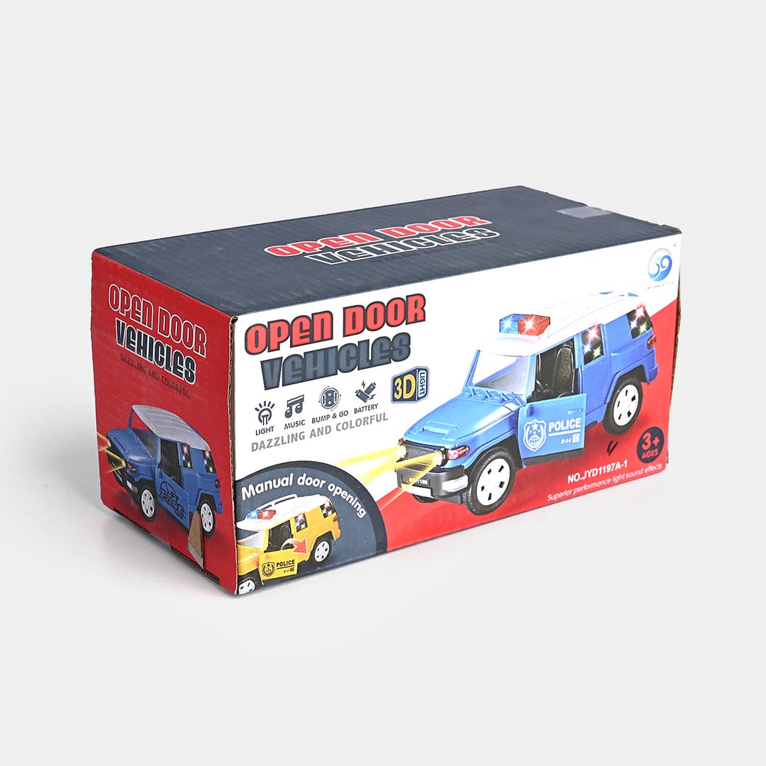 POLICE STUNT CAR WITH LIGHT & MUSIC FOR KIDS