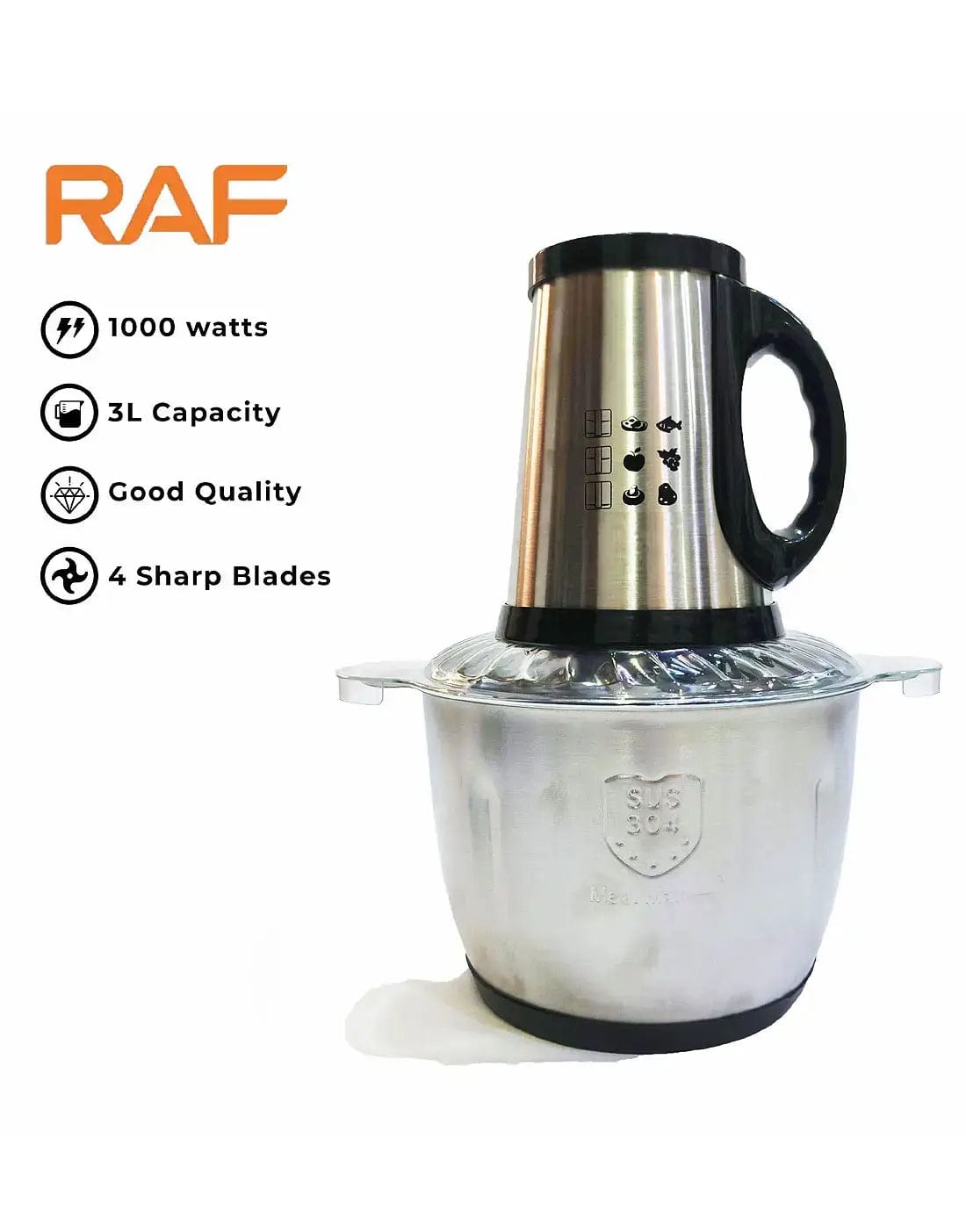 RAF 3L Food Processor chopper