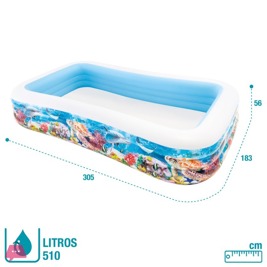 INTEX Swim Center Family Pool (10ft/6ft/1.83ft)