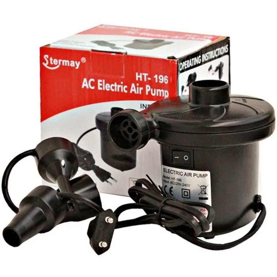 Heavy Duty Electric Air Pump  (inflator + deflator) For Pool & Air Mattress