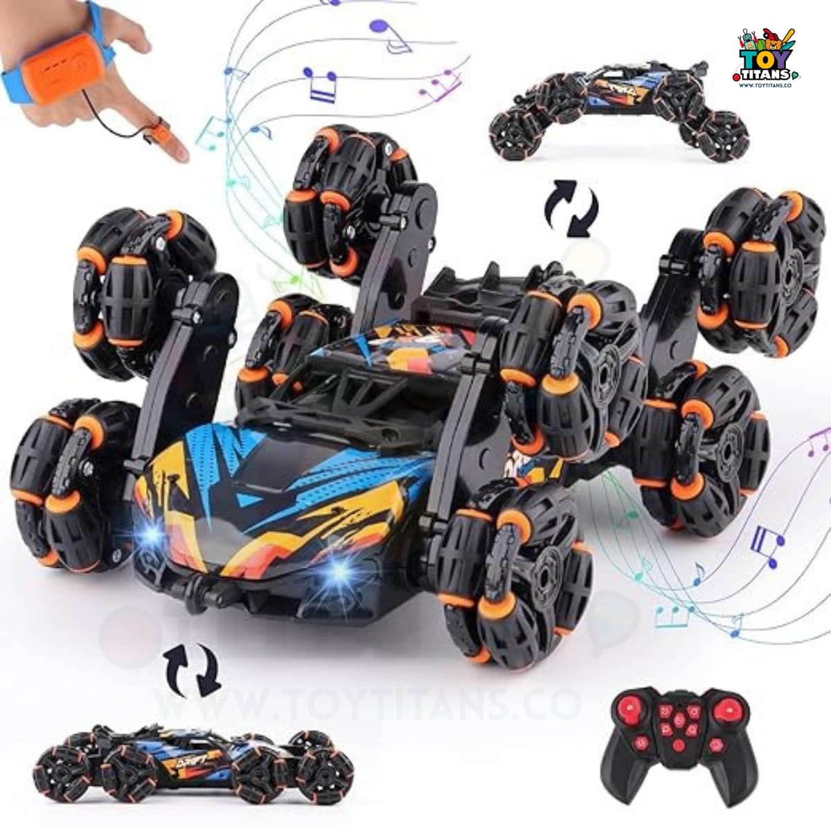 8 wheels RC stunt car