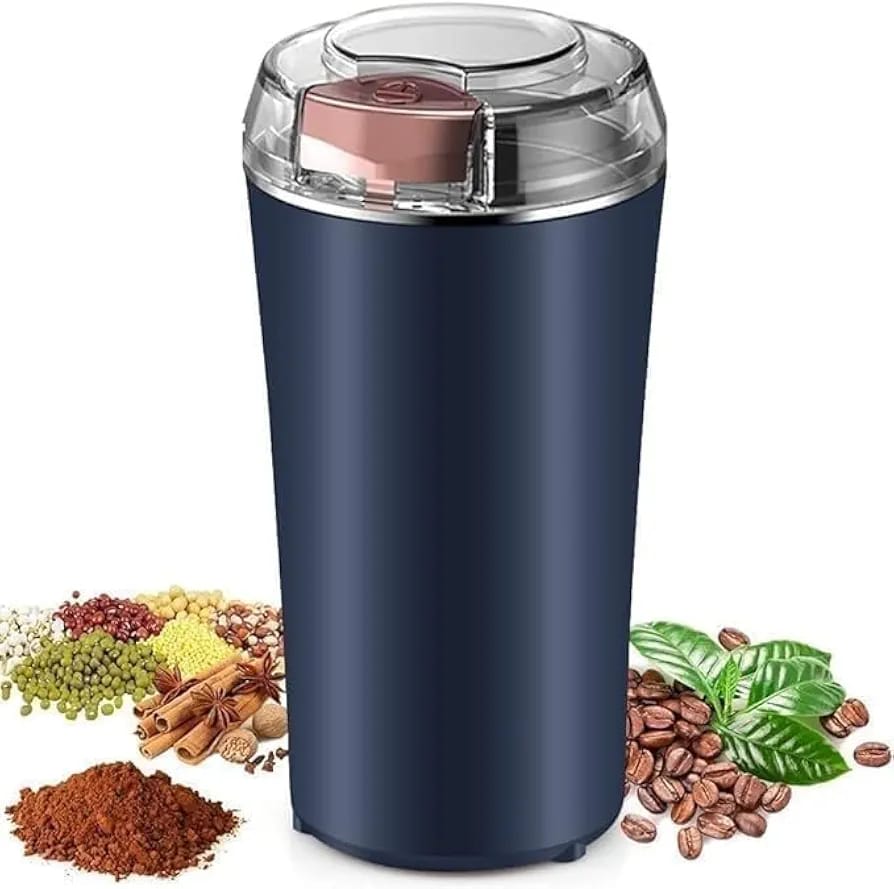 Portable Multi-Functional Electric Stainless Steel Herbs Spices Nuts Grain Grinder for Home and Office