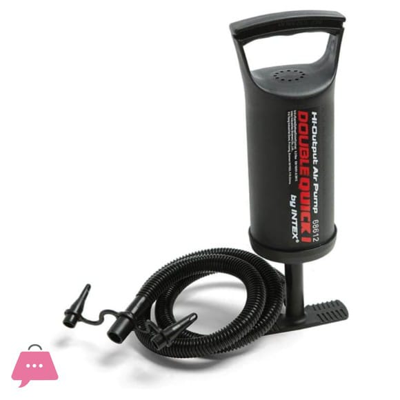INTEX Double Quick Hi-Output Air Pump with Universal Valve Fittings and Hose