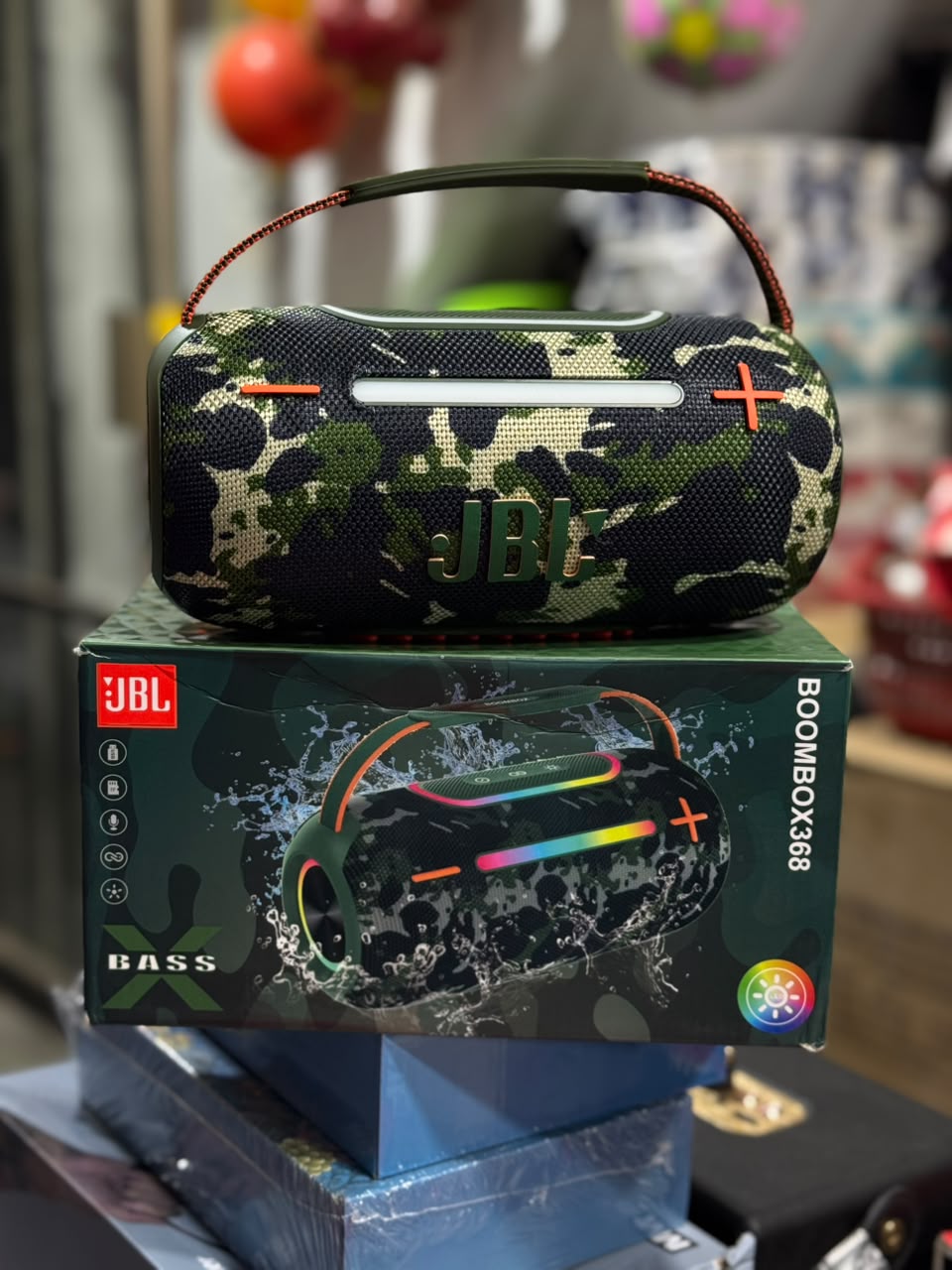 Boombox360 DUAL PAIRING Bluetooth Stereo RGB Running Horse Light Portable Portable Speaker Heavy Subwoofer
