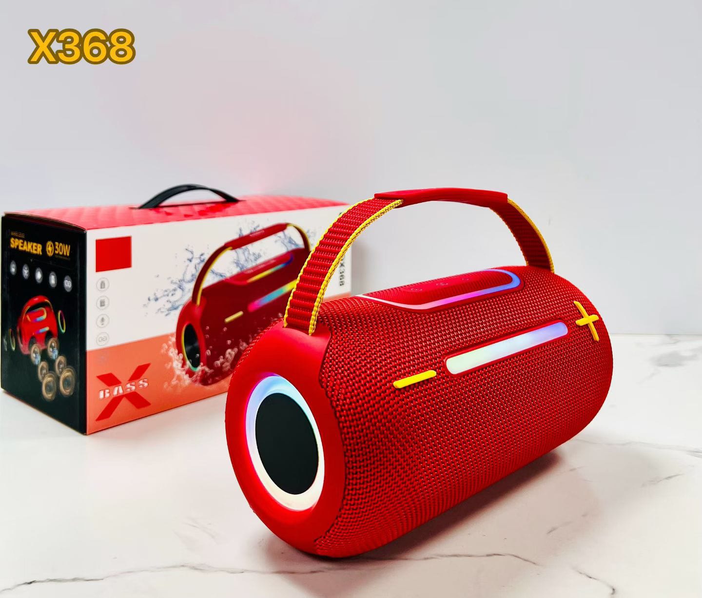 Boombox360 DUAL PAIRING Bluetooth Stereo RGB Running Horse Light Portable Portable Speaker Heavy Subwoofer