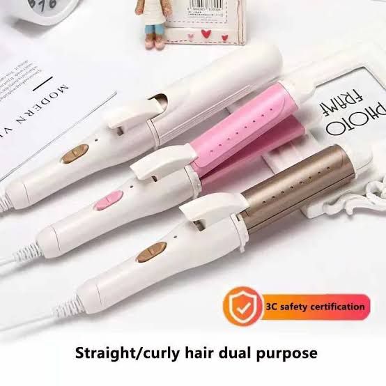 2-in-1 Hair Straightener & Curler – Professional Styling Tool