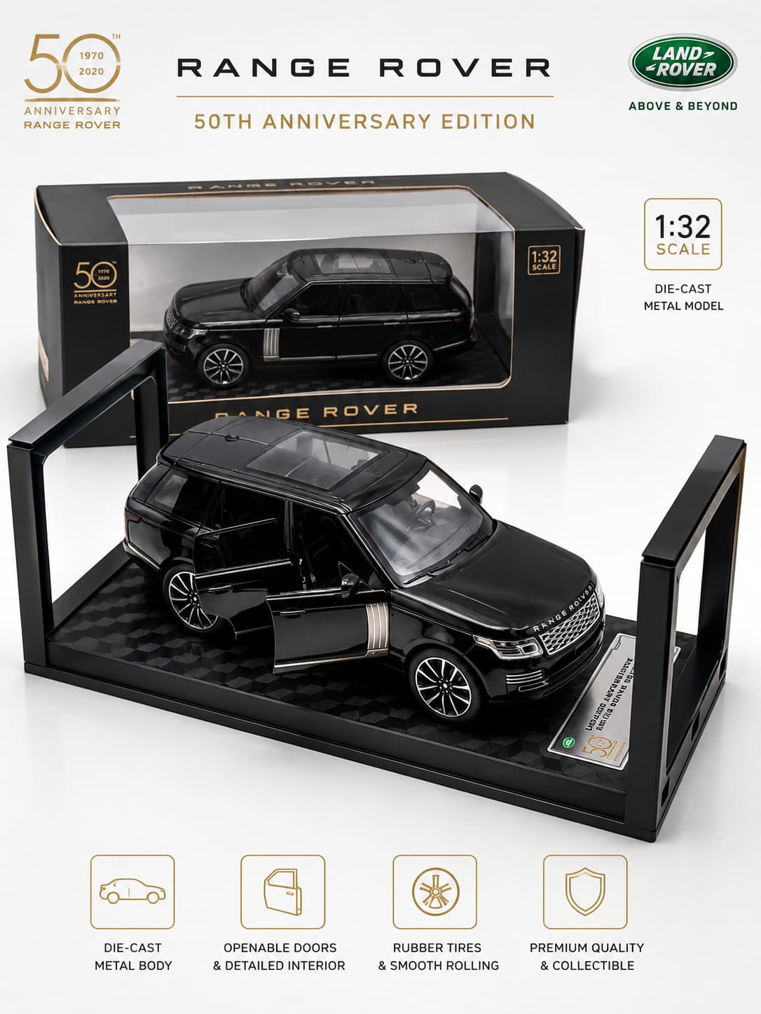 1/32 Scale Q3001A - Land Rover Range Rover 50th Anniversary