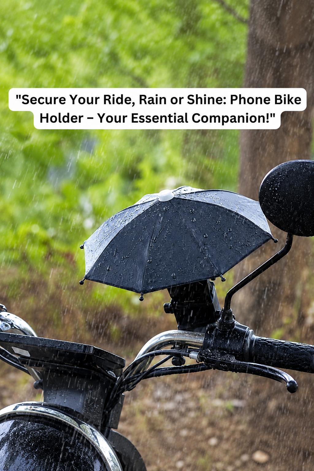 Motorcycle Bike Mobile Phone Holder with Umbrella Sunshade – MT-305