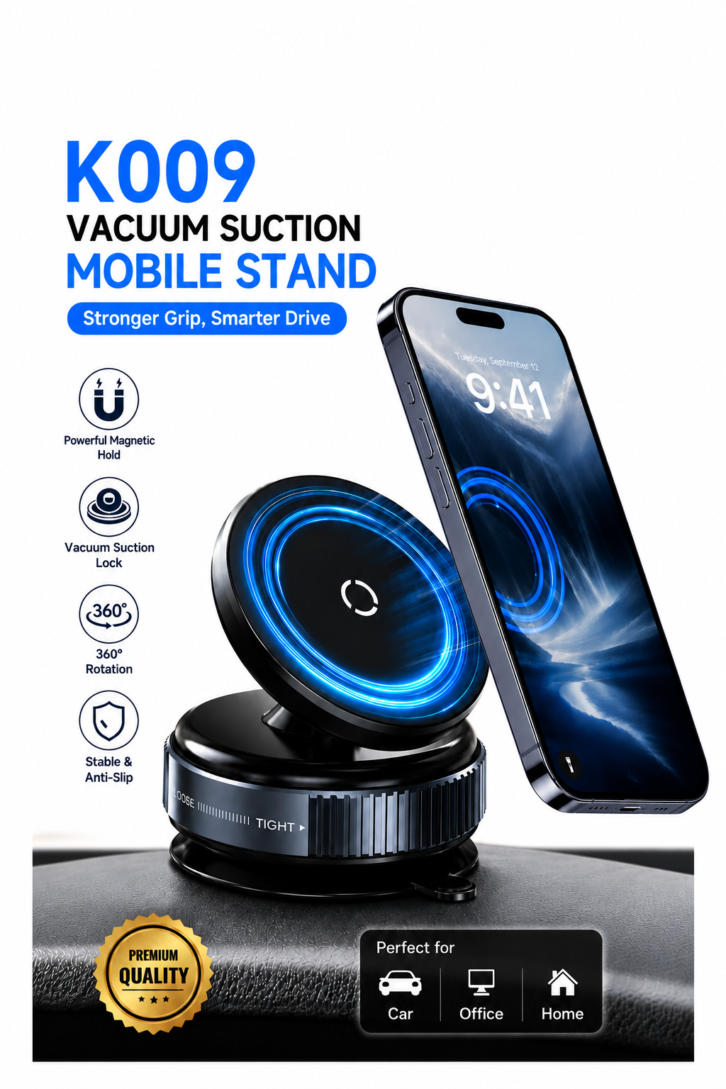 360° Magnetic Car & Desk Phone Stand