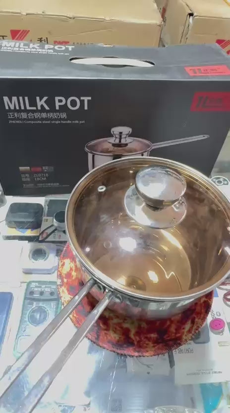 Deal 5 Pack of 3 (6 liter Stock Pot + 5 liter Stock Pot + 2.1 liter Milk Pot )