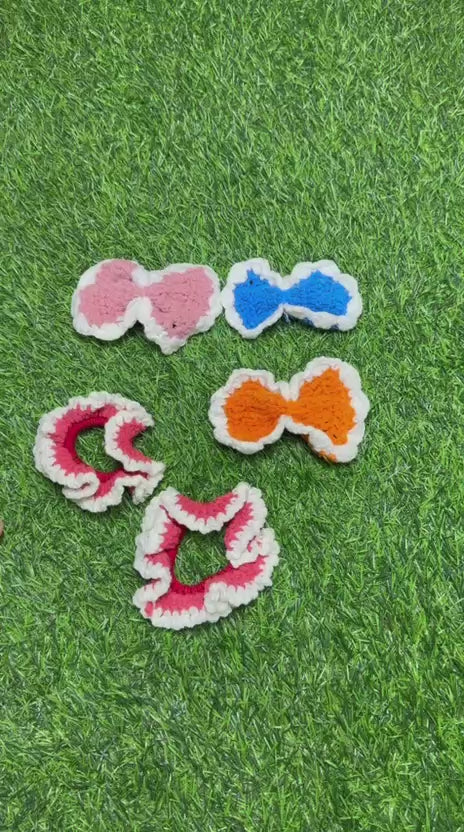 Deal 2 Pack of 5  | 2 Poni / 4 Hair Clip Hand Made