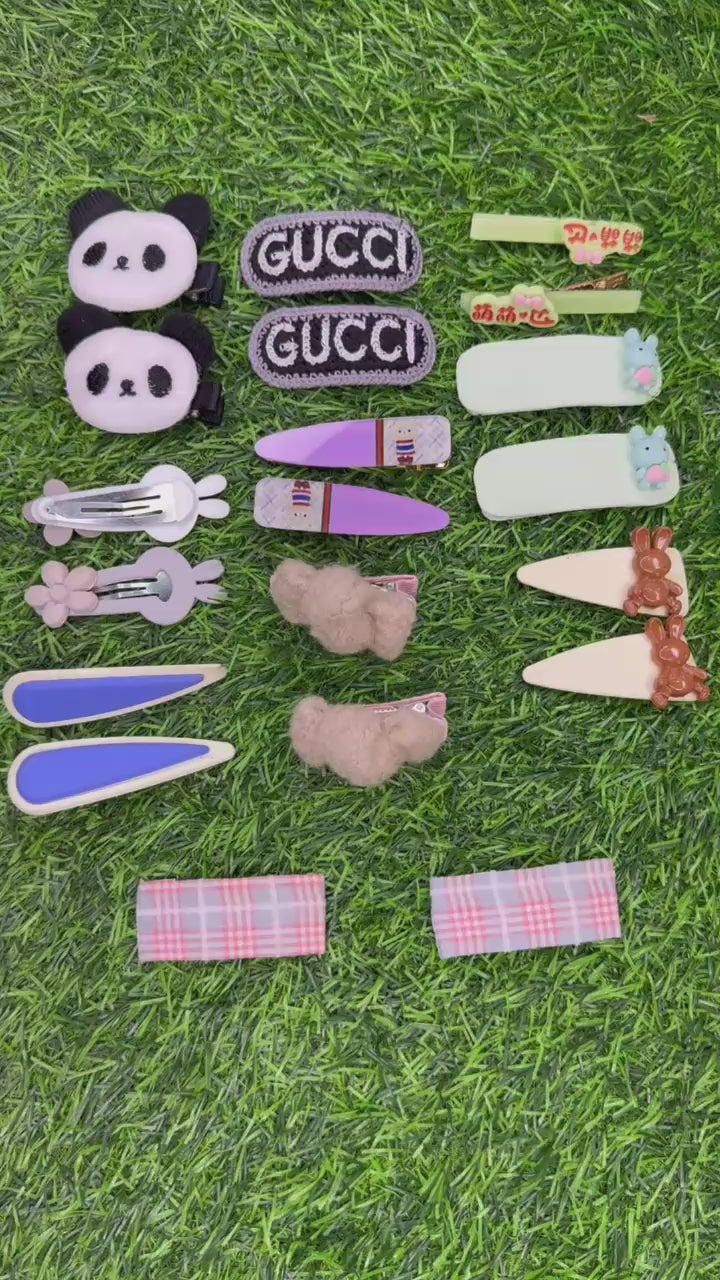 Deal 9 Pack of 20  |  10 Pairs Hair Accessories for Ladies/Kids
