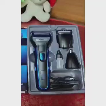 Kemei 3 in 1 Electric Hair Removal Men's Shaver and Grooming Kit
