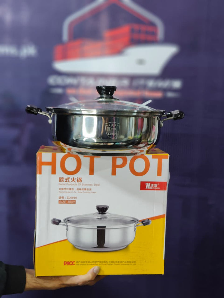 MALAYSIAN LOT STAINLESS STEEL (MILKPOT 18cm/20cm) ( STOCKPOT 24cm/26cm)  (HOTPOT 30cm)