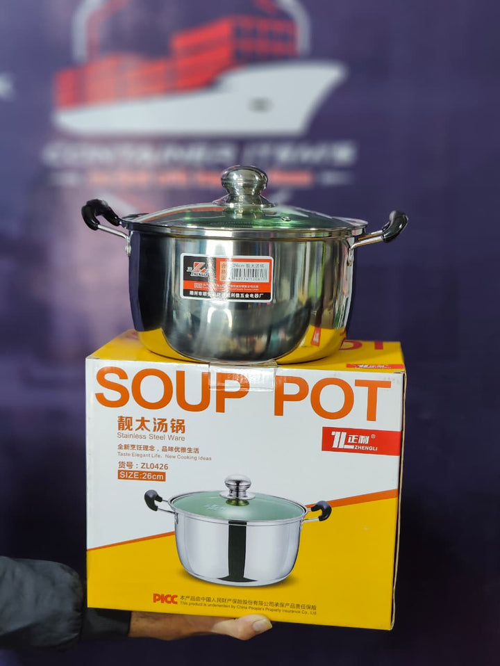 MALAYSIAN LOT STAINLESS STEEL (MILKPOT 18cm/20cm) ( STOCKPOT 24cm/26cm)  (HOTPOT 30cm)